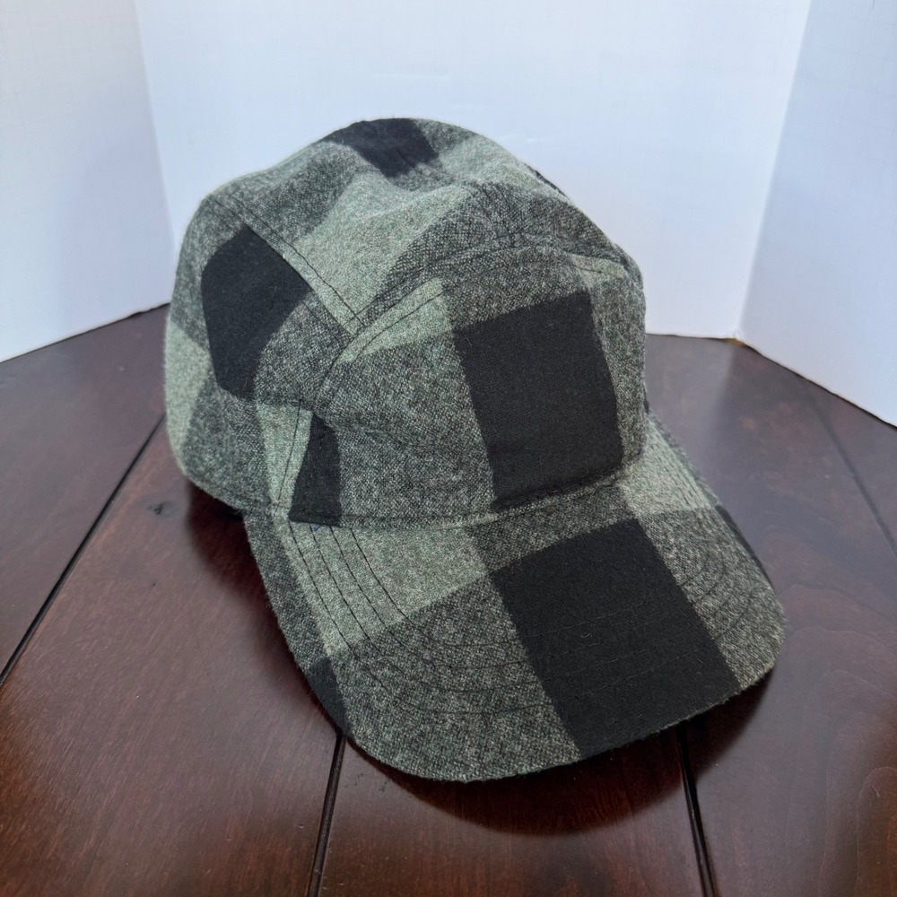 Pendleton Wool 5 Panel Camper Hat Green Black Buf… - image 1
